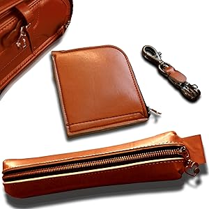 Amazon.co.jp: 革職人が手掛けるランドセルリメイク 財布 ペン
